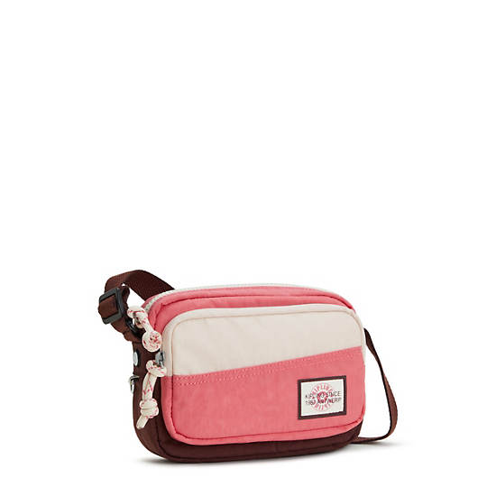 Kipling Sisko Crossbody Bags Valley Duo Pink | CA 1229JP